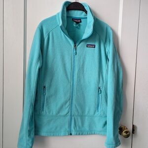 Patagonia Emmilen Fleece Jacket Size Large Green Blue